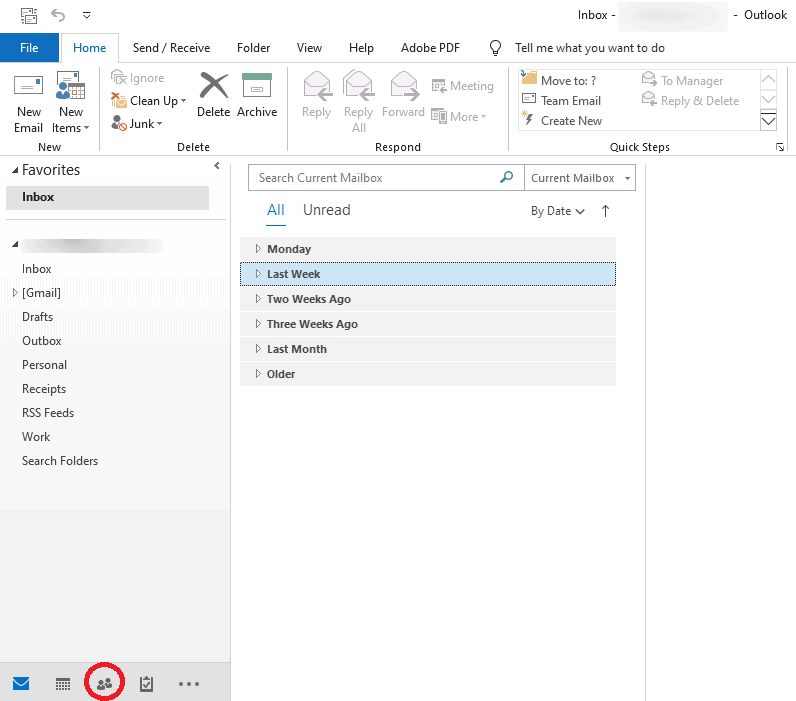 where to find sent mail in outlook 365
